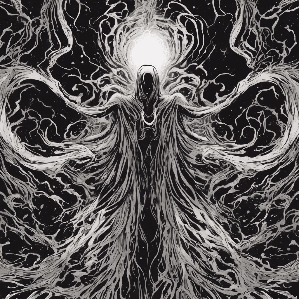 Dark Matter is a shadowy figure cloaked in darkness, emitting an aura of malevolence. Its eyes gleam with an otherworldly light, and its movements are ethereal and unsettling. Dark tendrils of energy swirl around its form, ready to strike at a moment's notice.