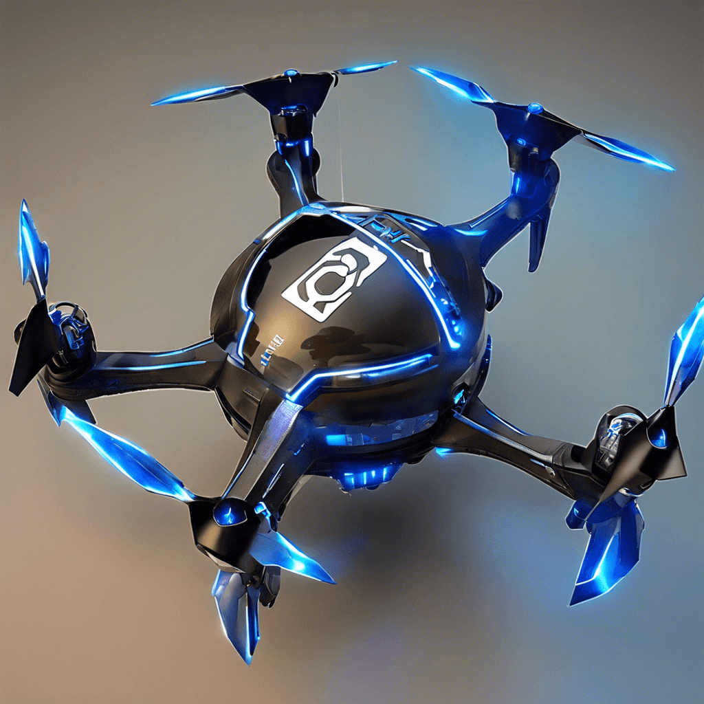 The Quantum Flux Drone is a sleek, metallic drone with advanced technology embedded in its structure. It hovers effortlessly, emitting a faint blue glow from its propulsion system. Its sensors scan the surroundings with precision accuracy, ready to engage any intruders.