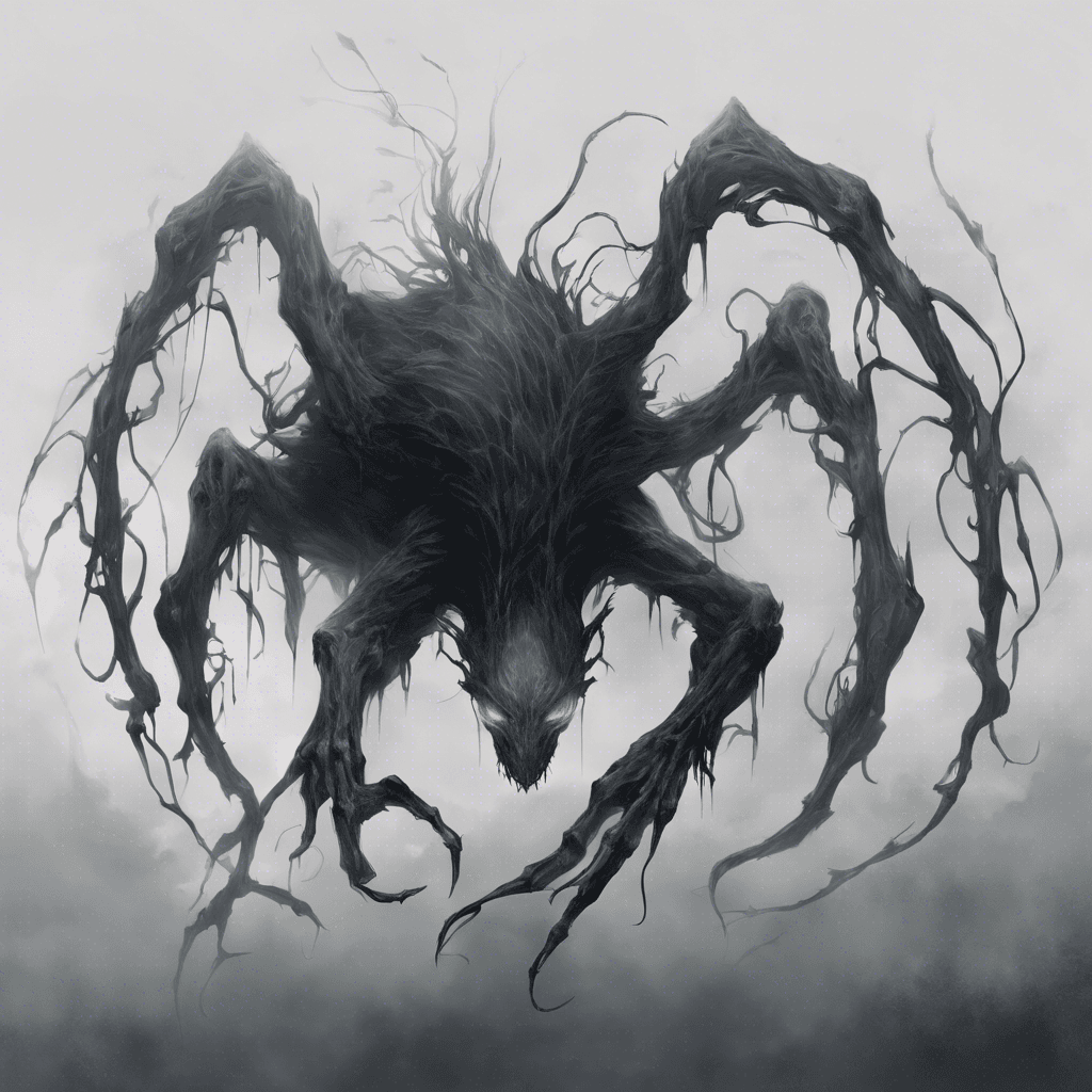 A chilling presence with no definite form, it hovers above the ground, tendrils of dark mist swirling around it. The air cools and eyes seem to flicker in the darkness within, while ephemeral claws reach out, eager to tear apart the essence of the living.