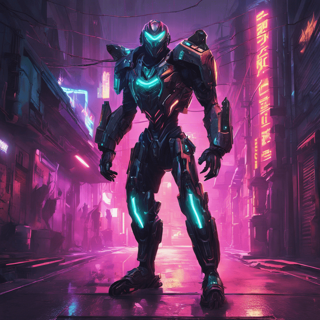 The Cybernetic Assassin is a sleek and deadly enemy, adorned with advanced cybernetic enhancements that make it a formidable opponent. Its metallic frame is covered in neon lights that flicker ominously as it stalks its prey through the dark alleyways of the city.