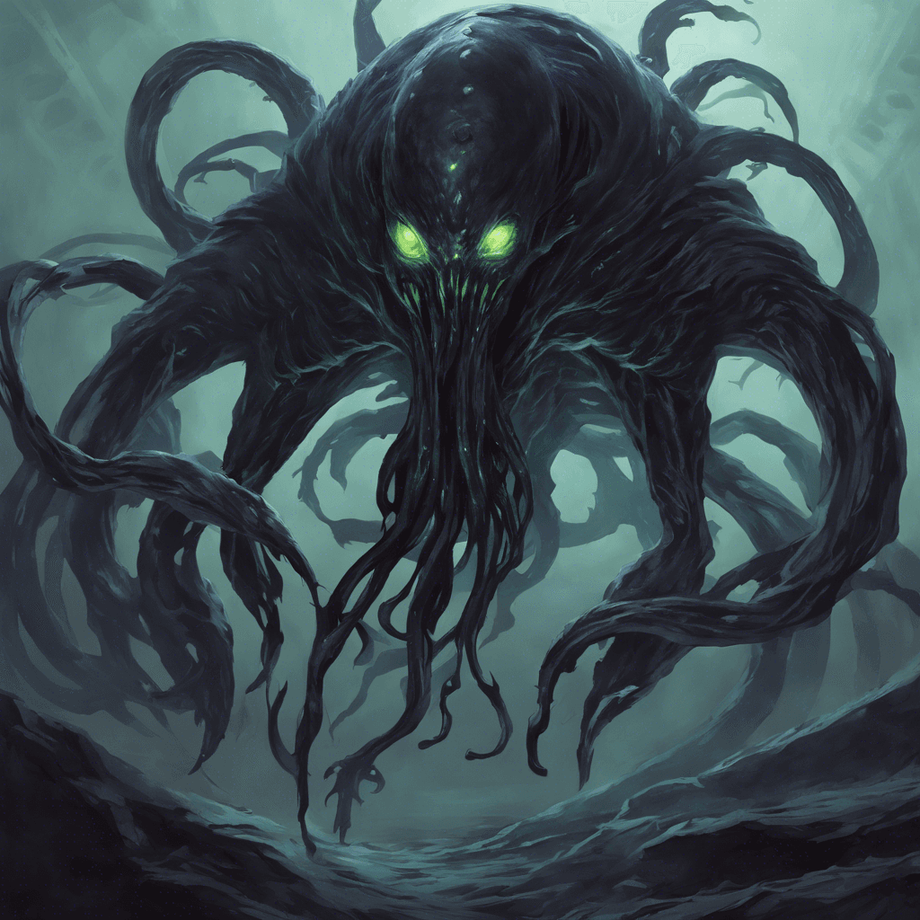 The Void Wraith is a creature born from the darkest corners of space, its body constantly shifting and morphing into nightmarish forms. Its eyes glow with a malevolent energy, and its tentacles reach out with deadly precision.