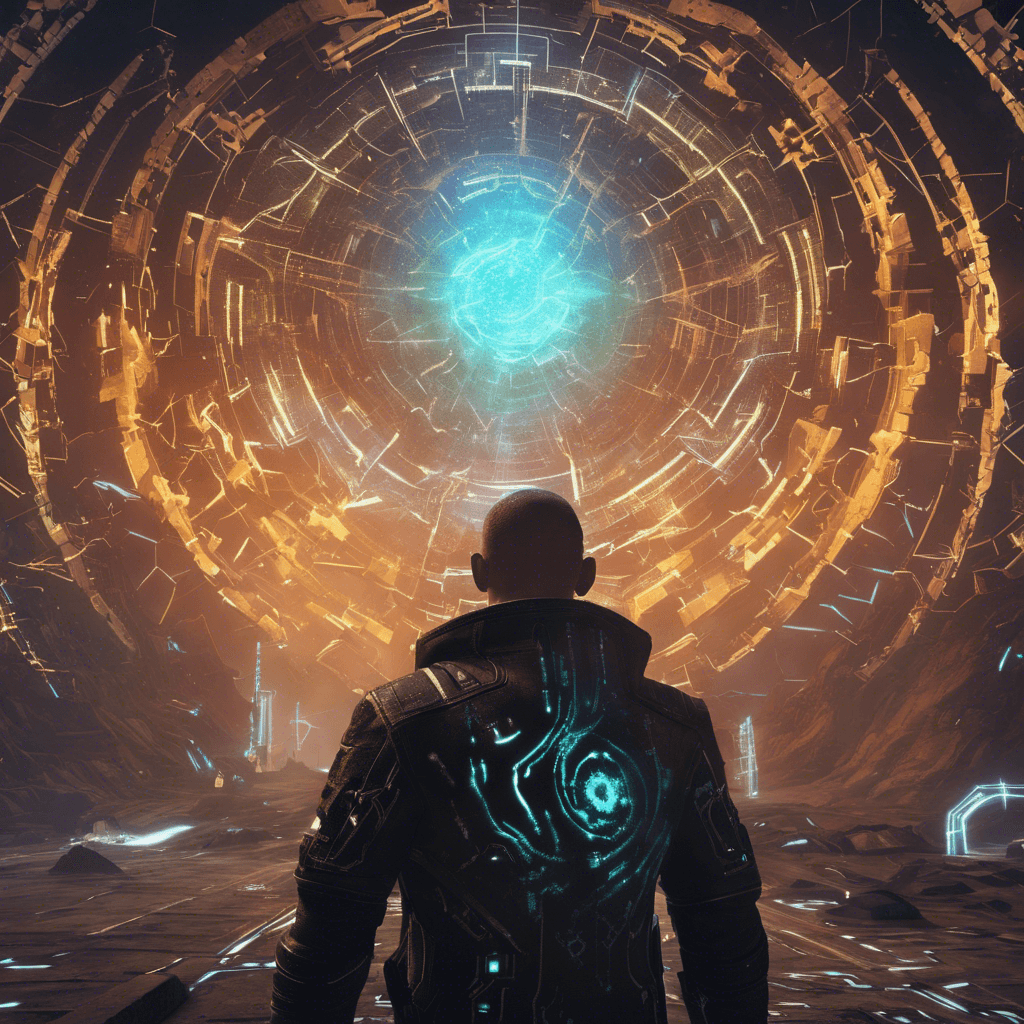 The Technomancer Virus is a swirling mass of digital code, glowing with intensity. It crackles with electronic energy, giving off the appearance of a sentient aurora borealis filled with sinister, shifting geometric patterns.