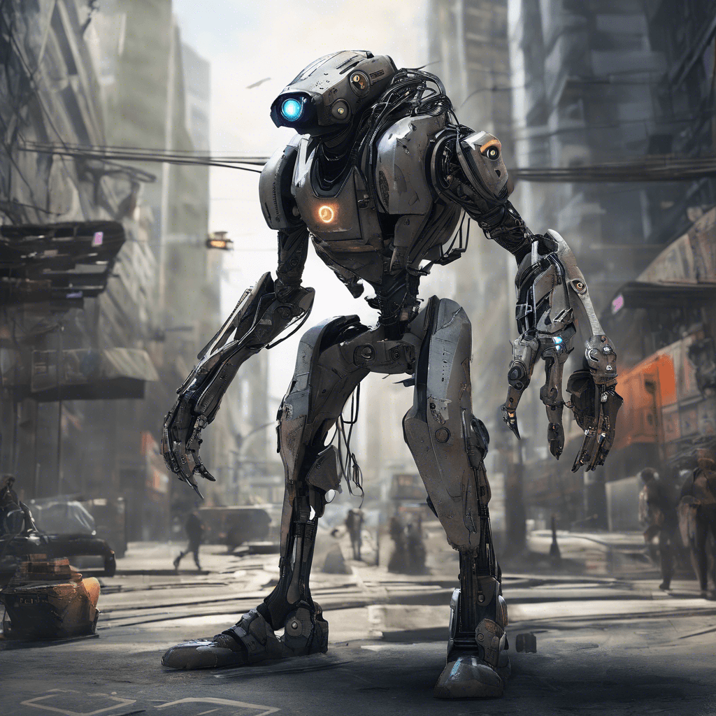 The Techno-Scavenger is a cybernetically enhanced individual scavenging the city for valuable tech. Augmented with mechanical limbs and enhanced vision, they are ruthless in their pursuit of valuable cybernetic components.