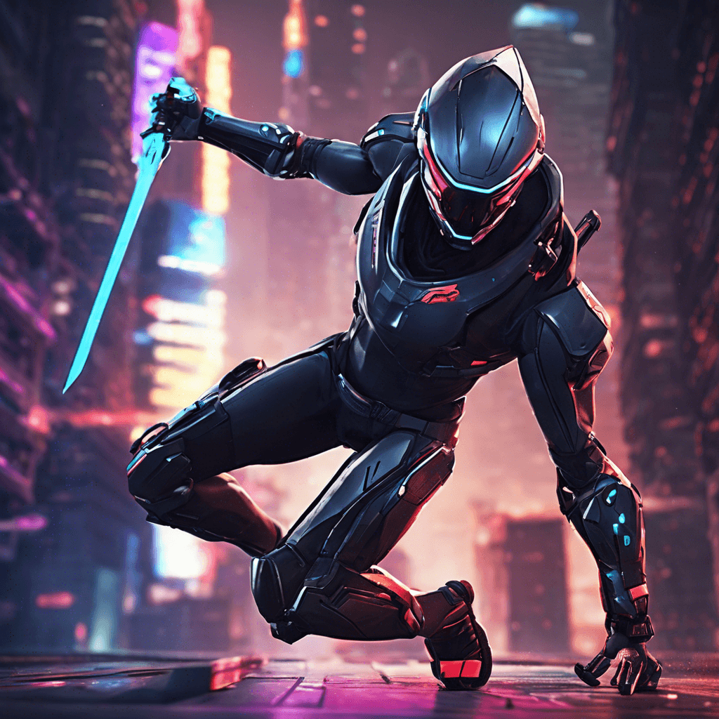 The Cyber Seeker is a stealthy and agile cybernetic assassin, equipped with advanced optical sensors and razor-sharp retractable blades. Its metallic frame is sleek and designed for swift, lethal strikes in the shadows of the neon-lit cityscape.