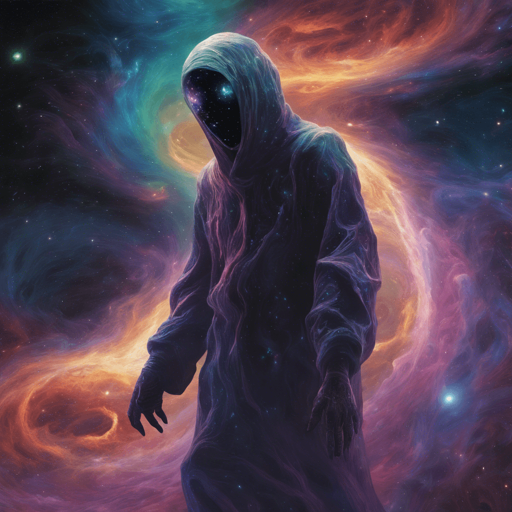 The Nebula Drifter is a mysterious entity that appears as a humanoid figure enveloped in shifting cosmic energy. Its form constantly swirls with colors of the void, making it hard to pinpoint its exact location. It emits a faint hum that reverberates through the air, unsettling those who hear it.