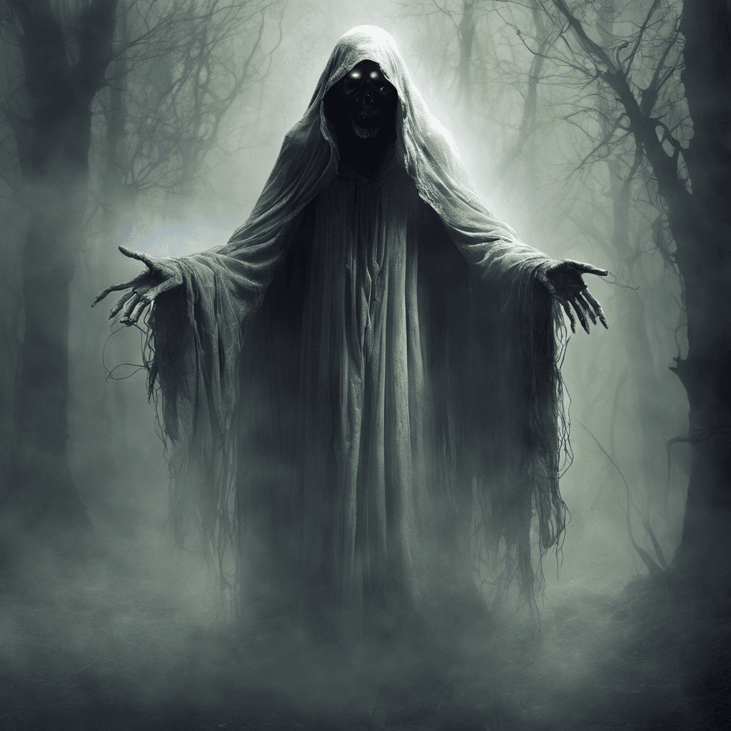 The Spectral Whisperer is a ghostly figure cloaked in tattered robes, its eyes glowing with an otherworldly light. It emits a chilling aura that freezes the air around it, and its whispers can drive even the bravest of adventurers to madness. It is said to be a harbinger of doom, haunting those who dare to trespass in its domain.