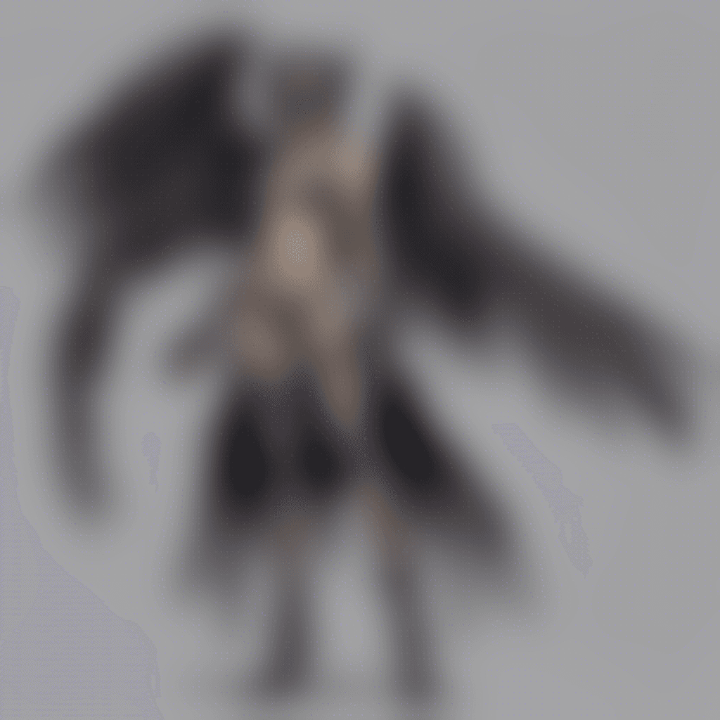 A fierce harpy with leathery wings, a woman's torso, and bird-like lower body. She has razor-sharp talons and a vicious beak, with feathers matted in shades of gray and black.