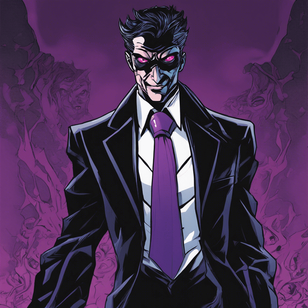 Nightshade is a stealthy villain who can manipulate shadows to blend into the darkness seamlessly. Dressed in a sleek black suit with glowing purple eyes, Nightshade strikes fear into the hearts of those who cross paths with this enigmatic foe.