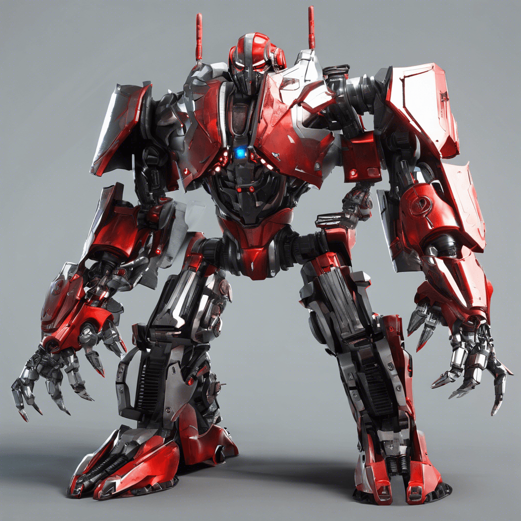 The Mechanized Enforcer is a towering android adorned in sleek steel plating, glowing red optics scanning its surroundings with deadly precision. Its limbs are equipped with retractable blades and EMP emitters, ready to subdue any intruders without mercy.