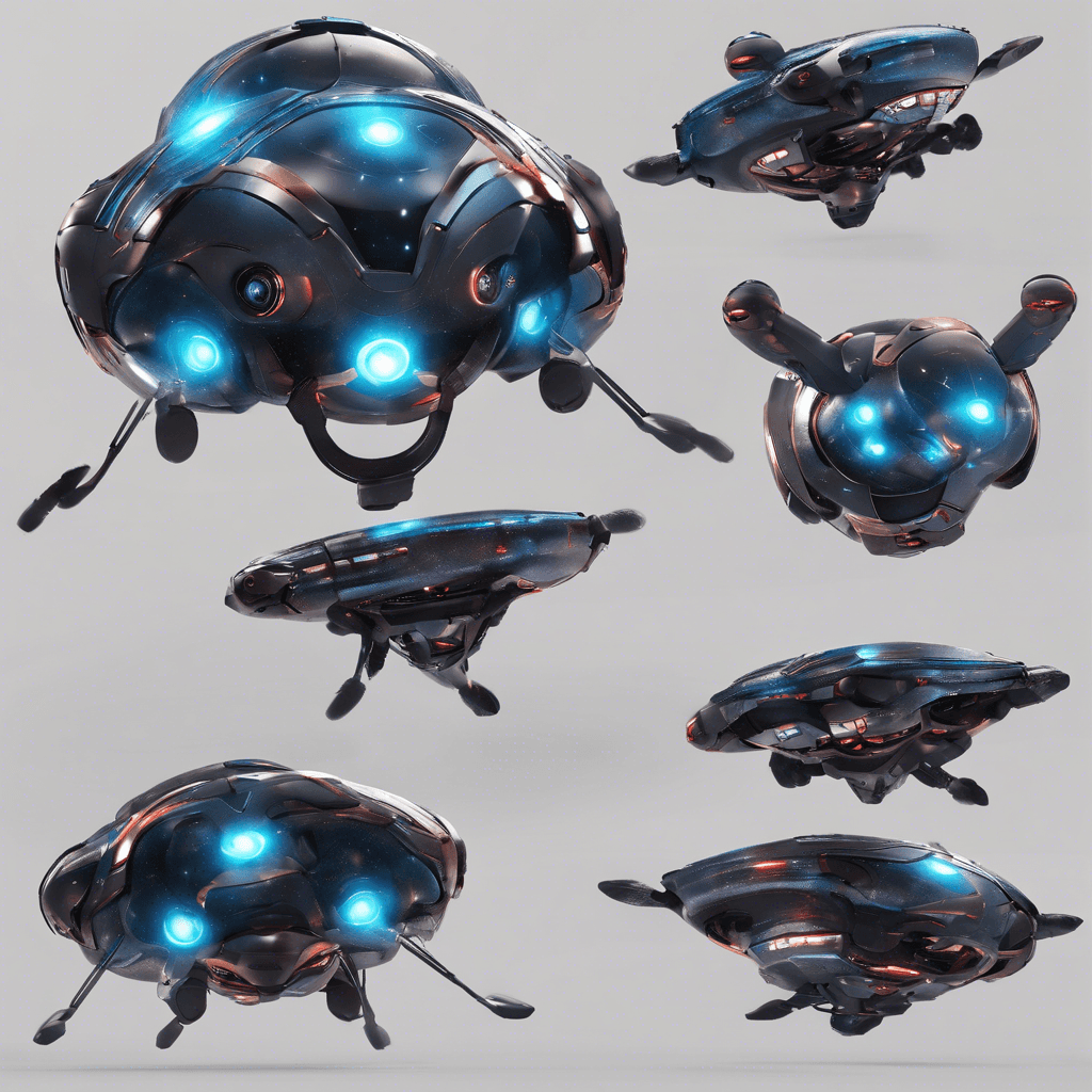 The Nebula Drone is a sleek, metallic entity that hovers effortlessly through the air, its body emanating a soft, pulsing glow reminiscent of distant stars. It is equipped with advanced sensors and weaponry, ready to defend its territory with ruthless precision.