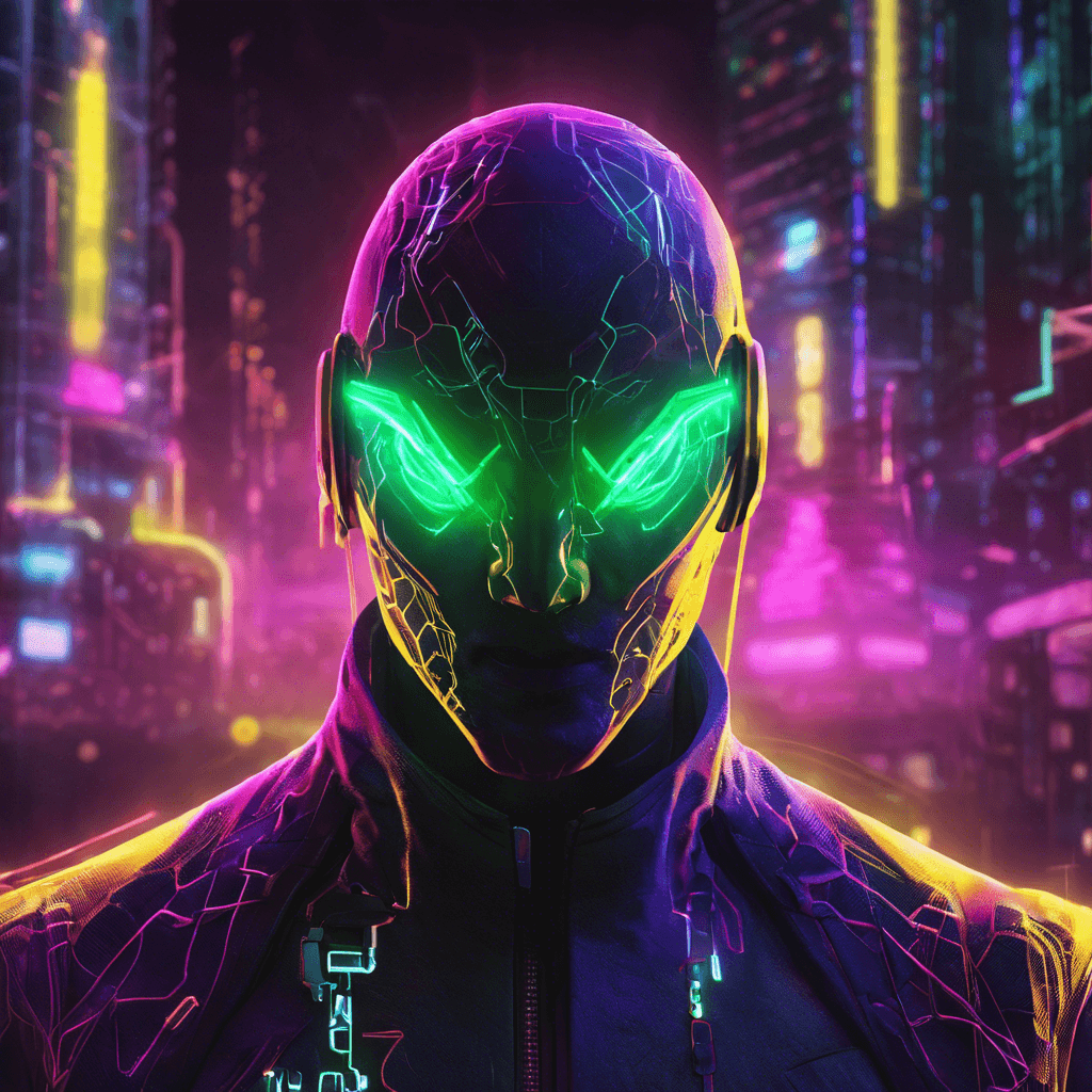 The Neon Hacker is a sleek and stealthy figure, clad in glowing neon cybernetic enhancements that pulse with energy. With eyes that seem to pierce through the digital veil, this elusive enemy is a master of manipulating data and disrupting systems.