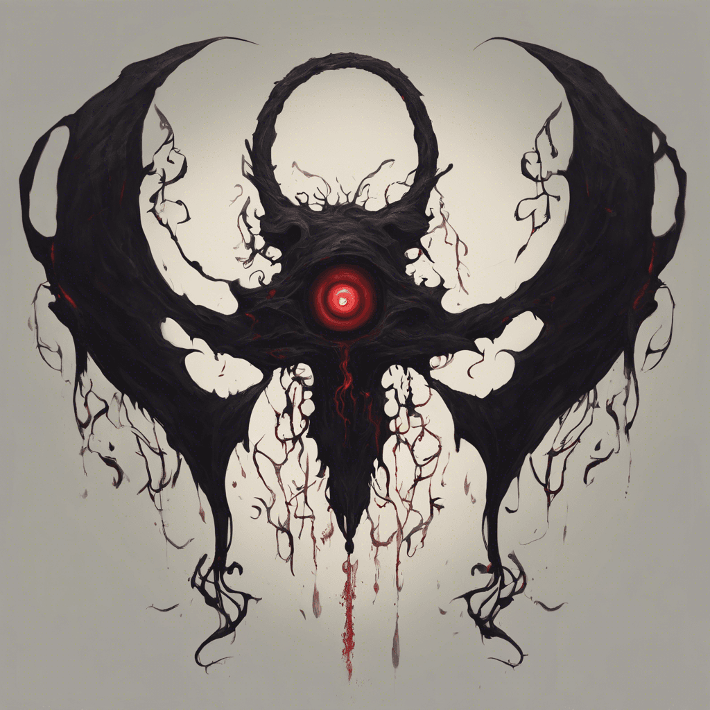 A formless shadow with two piercing red eyes, it drifts silently above the ground, tendrils of darkness swirling around it.