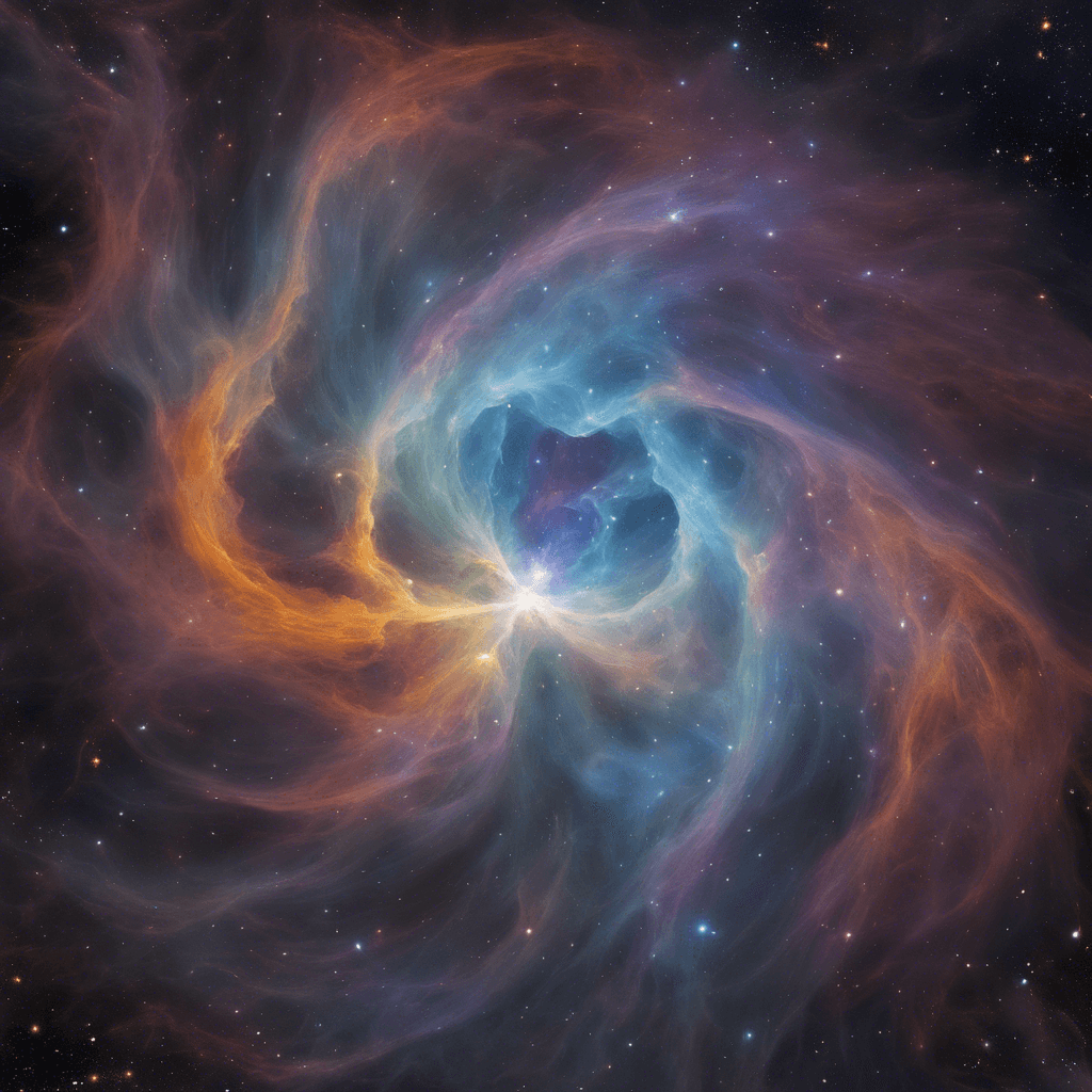 The Nebula Specter is a ghostly being that shimmers with the colors of the cosmic nebulae it inhabits. Its form constantly shifts and warps, making it difficult to focus on. A haunting wail echoes through the void as it glides effortlessly through space, leaving trails of stardust in its wake.