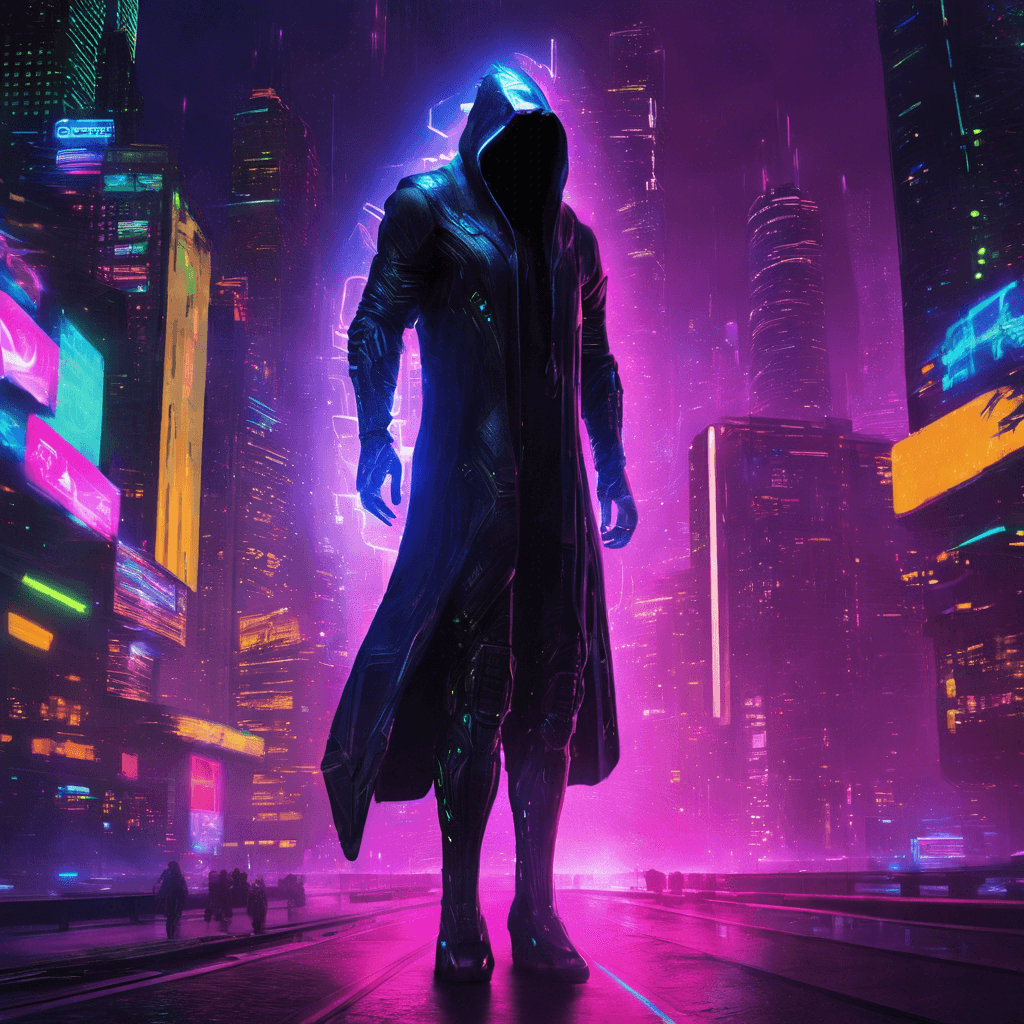 The Nexus Phantom is a shadowy figure cloaked in a holographic distortion field, making it nearly impossible to pinpoint its exact location. Its cybernetic enhancements gleam in the neon lights of the cityscape, giving it an otherworldly appearance. It moves with unmatched speed and agility, striking fear into those who dare to challenge it.