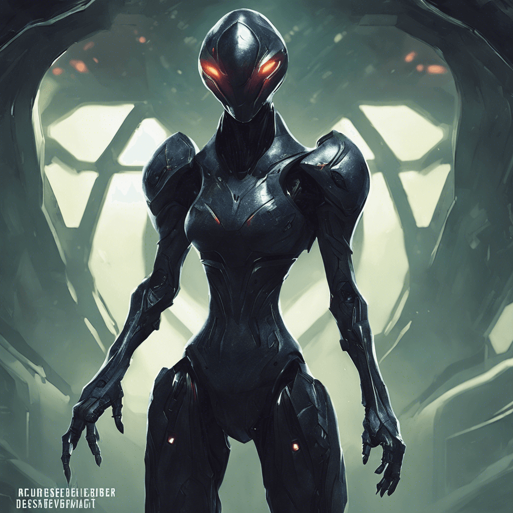 The Nebulan Shadow Assassin is a stealthy alien operative from the Nebula Syndicate, clad in dark, adaptive armor that allows it to blend seamlessly into shadows. Its chilling robotic voice reverberates through the corridors of the starship Helix as it stalks its prey.