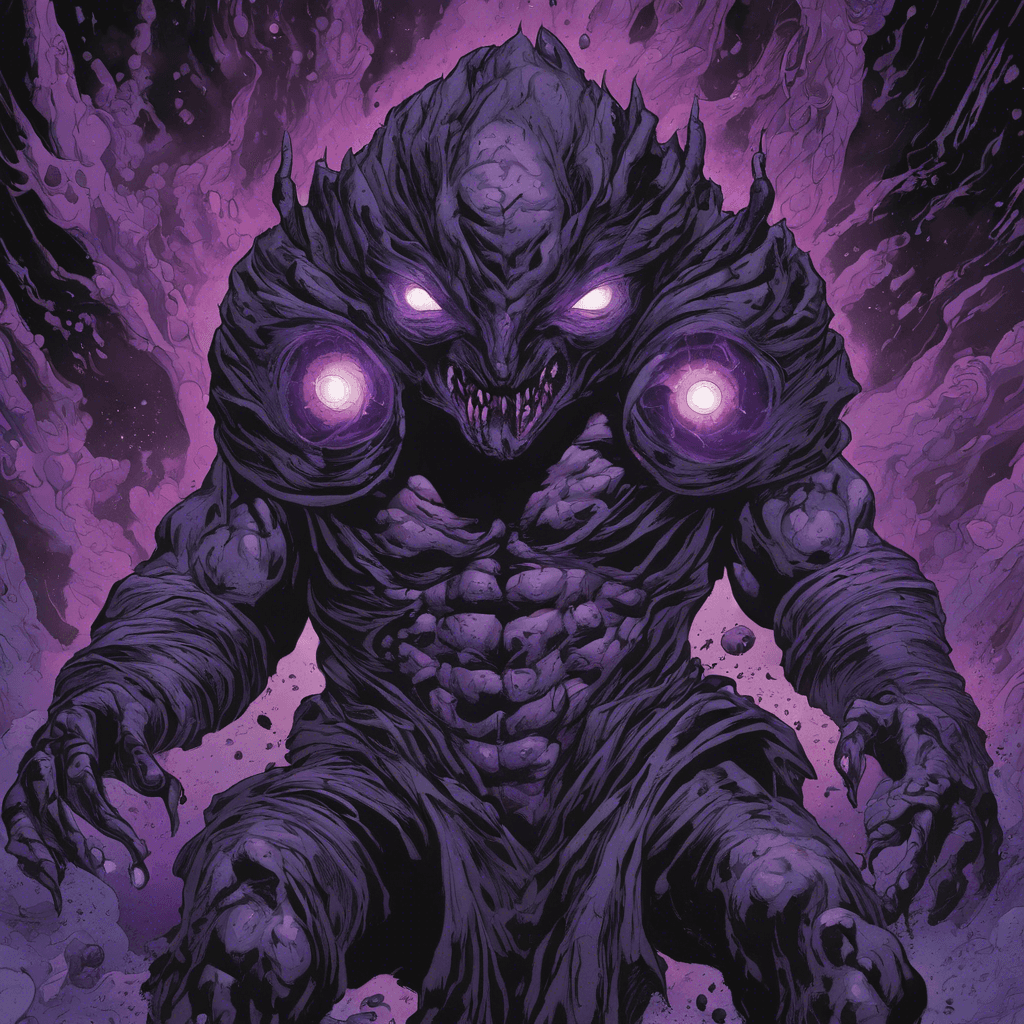 Dark Matter is a formidable enemy that appears as a shadowy figure with glowing purple eyes. It exudes an aura of darkness, distorting the space around it and making it difficult to see its true form. It has the ability to manipulate shadows and create powerful dark energy blasts.