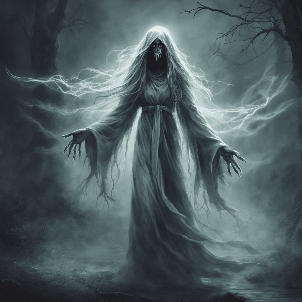 The Spectral Banshee is a ghostly apparition with flowing, tattered robes and a haunting wail that chills the very soul of those who hear it. Its eyes glow with malevolent energy, and its presence exudes a sense of impending doom.