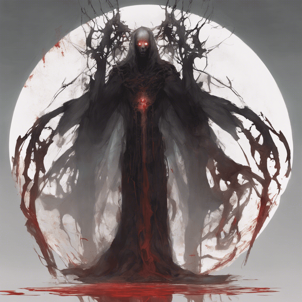 A tall, translucent figure with tattered robes floating around its formless body. Its face is a mere shadow with two piercing red eyes.