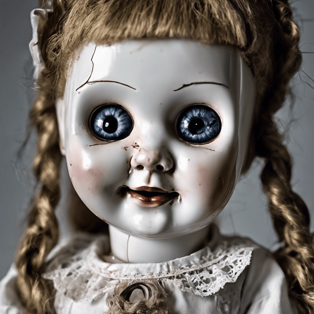 The Cursed Doll is a porcelain doll with cracked and chipped features, its glassy eyes seemingly following your every move. It emits an eerie, high-pitched giggle that sends shivers down your spine. Legends say that those who hear its laugh are cursed forever.