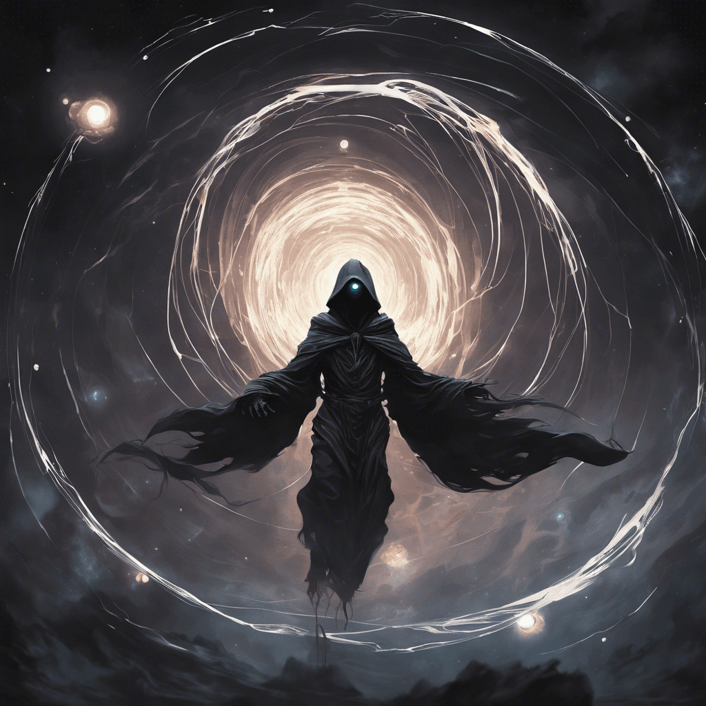 The Void Drifter is a sinister entity from the darkest reaches of space, its form constantly shifting and warping as if it's not truly bound by physical laws. Glowing orbs of unknown energy float around its amorphous body, casting eerie shadows in all directions.