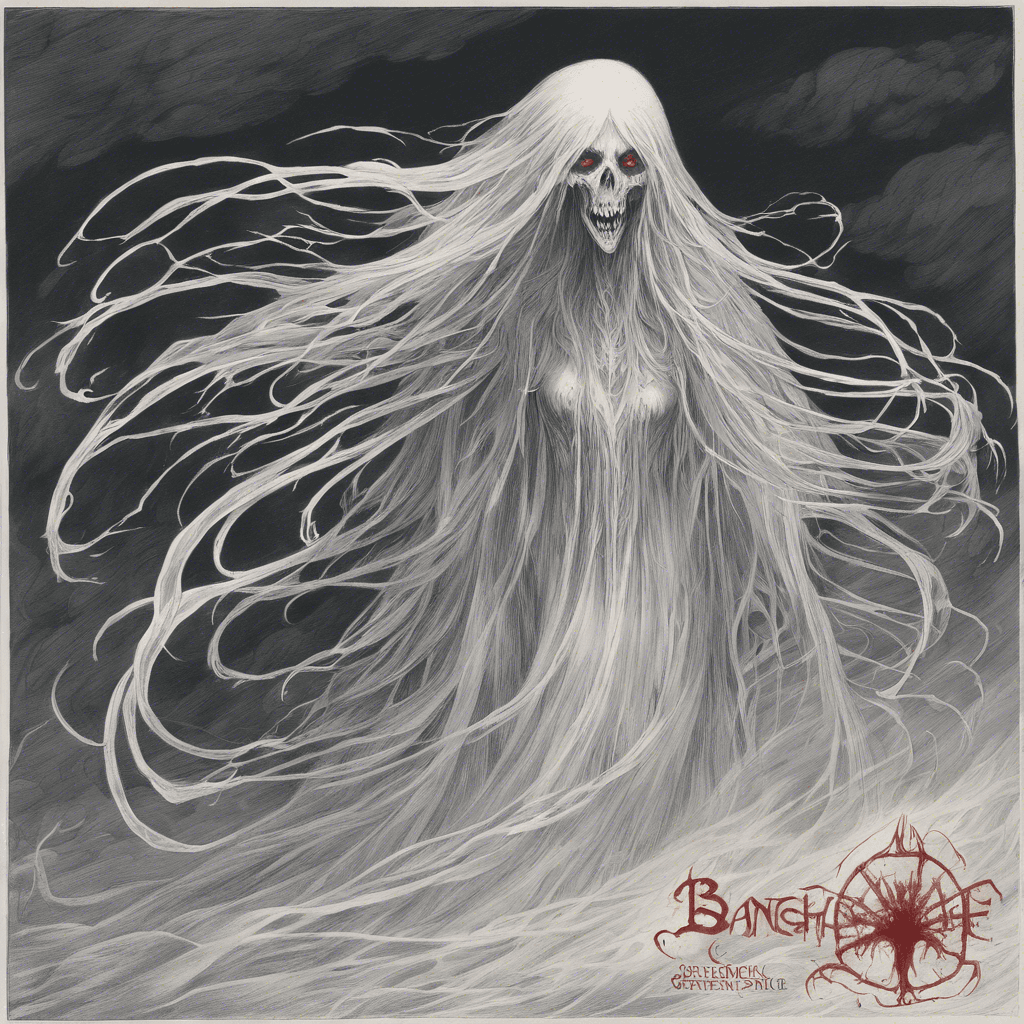 The Spectral Banshee is a terrifying apparition with long, flowing hair that seems to be made of wisps of fog. Its eyes are a piercing red, and its mouth emits a blood-curdling scream that freezes the hearts of those who hear it. The Banshee floats effortlessly through the air, leaving a trail of icy mist in its wake.