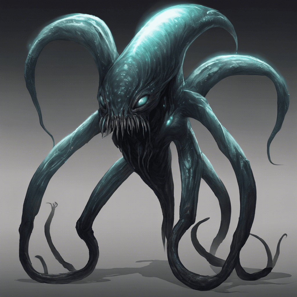 The Xenon Blight is an extraterrestrial creature with translucent skin that emits a faint glow, giving it an eerie appearance. Its long, tentacle-like limbs end in razor-sharp claws, and its eyes glow with malevolent intelligence. This creature moves with unnatural agility, striking fear into the hearts of those who face it.