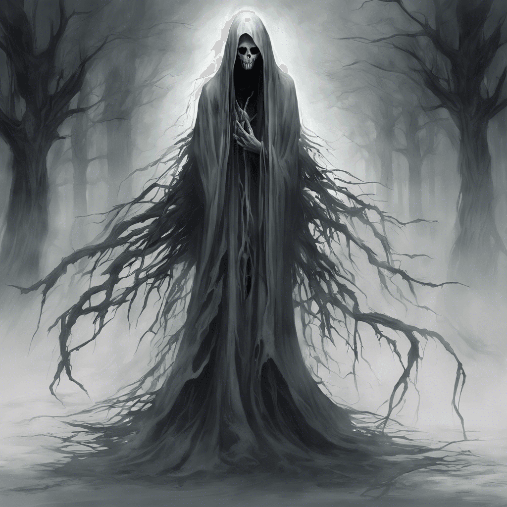 The Spectral Banshee is a ghostly figure shrouded in tattered robes, its eyes glowing with a malevolent light. Its piercing wail sends shivers down your spine, causing the very air around you to chill. It radiates a sense of sorrow and anguish, its presence haunting the corridors of the Blackwood mansion.