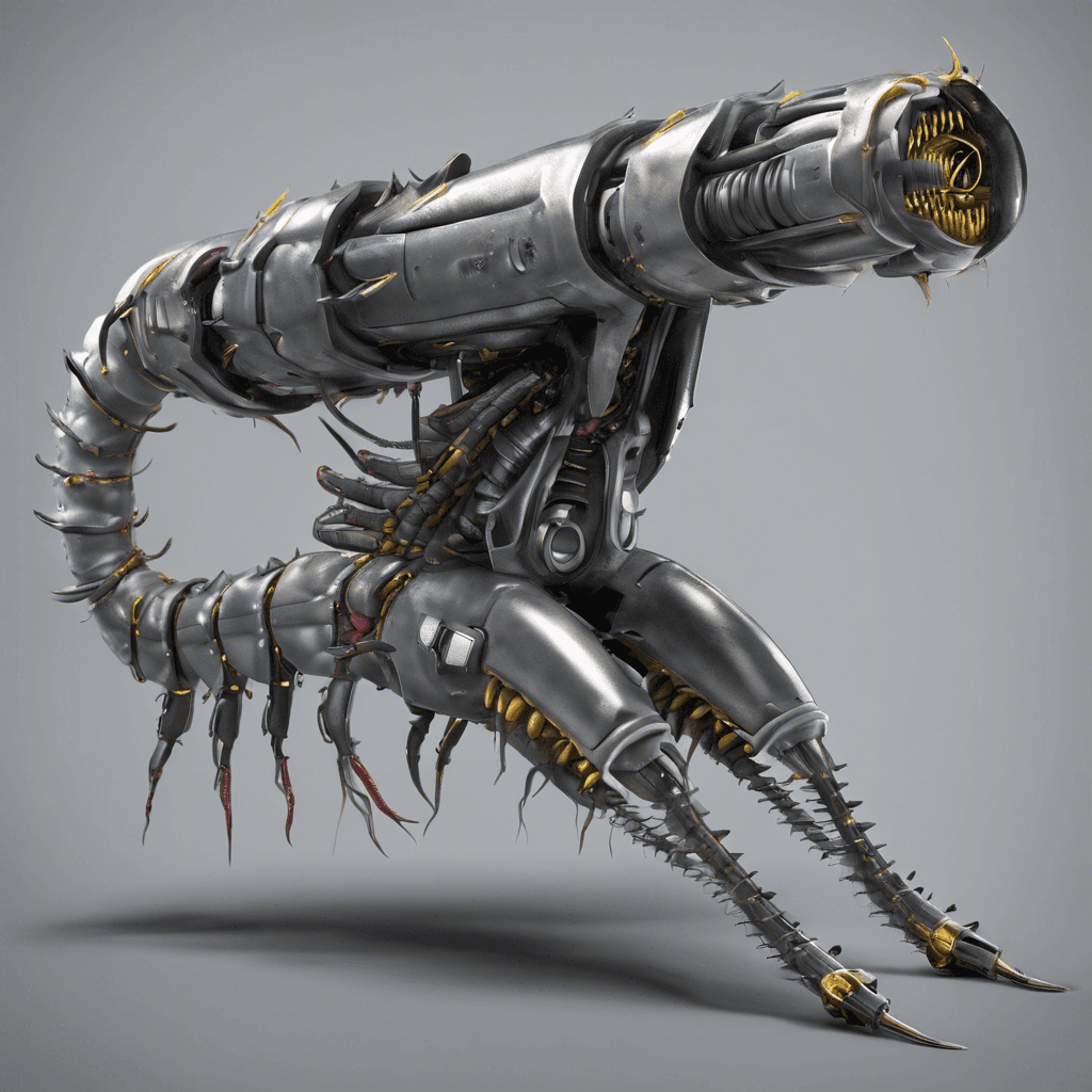 A sneaky cybernetic probe worm, about two feet long, with a sleek metallic body, sensor arrays along its sides, and a set of drills and cutters for a mouth.