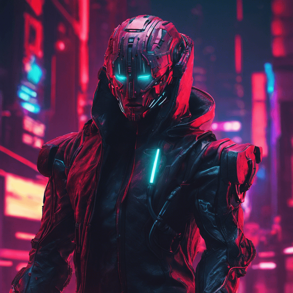 The Cyber Stalker is a sleek and agile humanoid figure, covered in advanced cybernetic enhancements that allow it to move silently and swiftly through the shadows. Its eyes glow a menacing red, scanning its surroundings for prey with deadly precision.