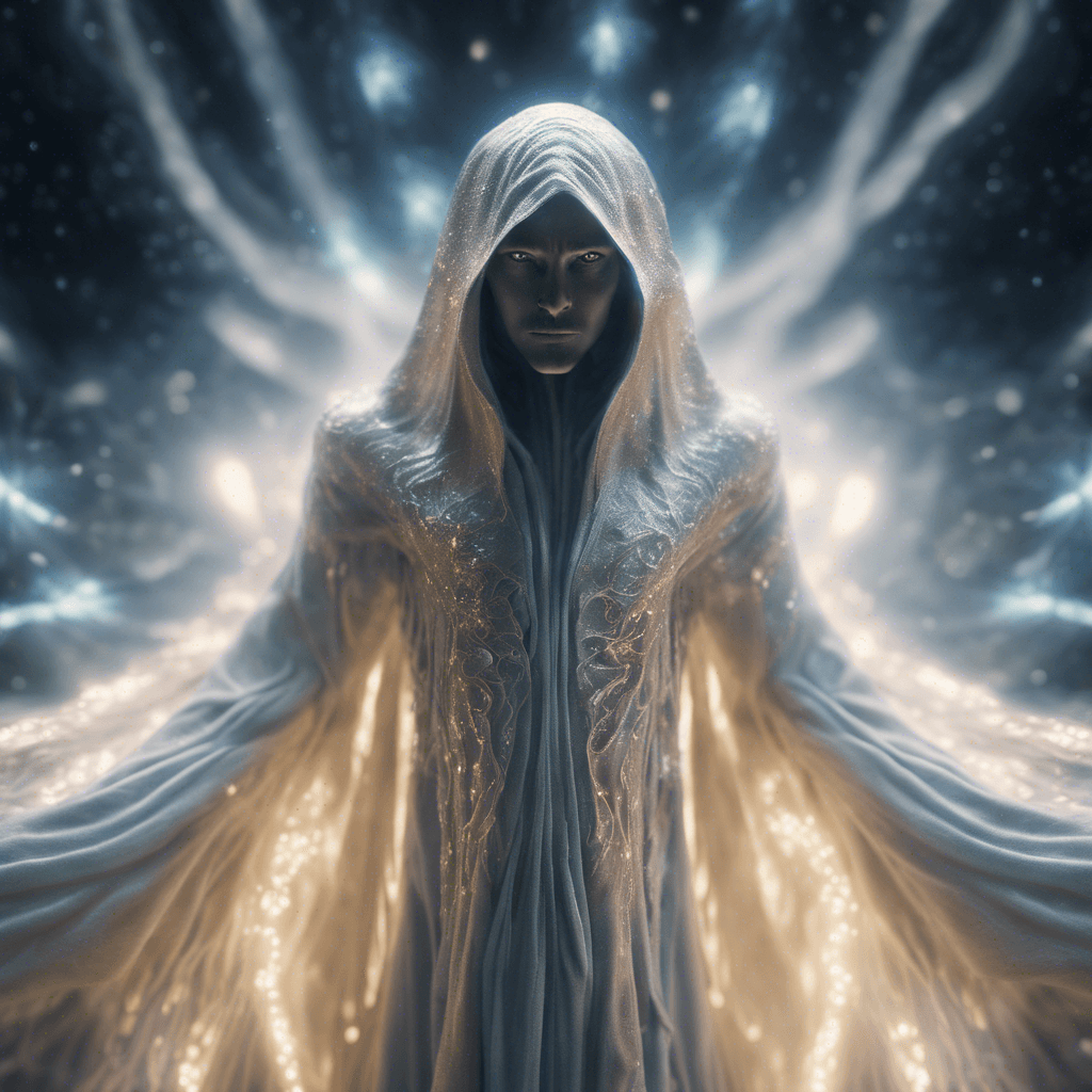 The Chrono-Seeker is a humanoid figure draped in flowing robes, shimmering with ethereal energy. Its eyes glow with the light of distant stars, and time itself seems to warp and bend around its form. As it moves, ripples of temporal distortion follow in its wake, disrupting the very fabric of reality.