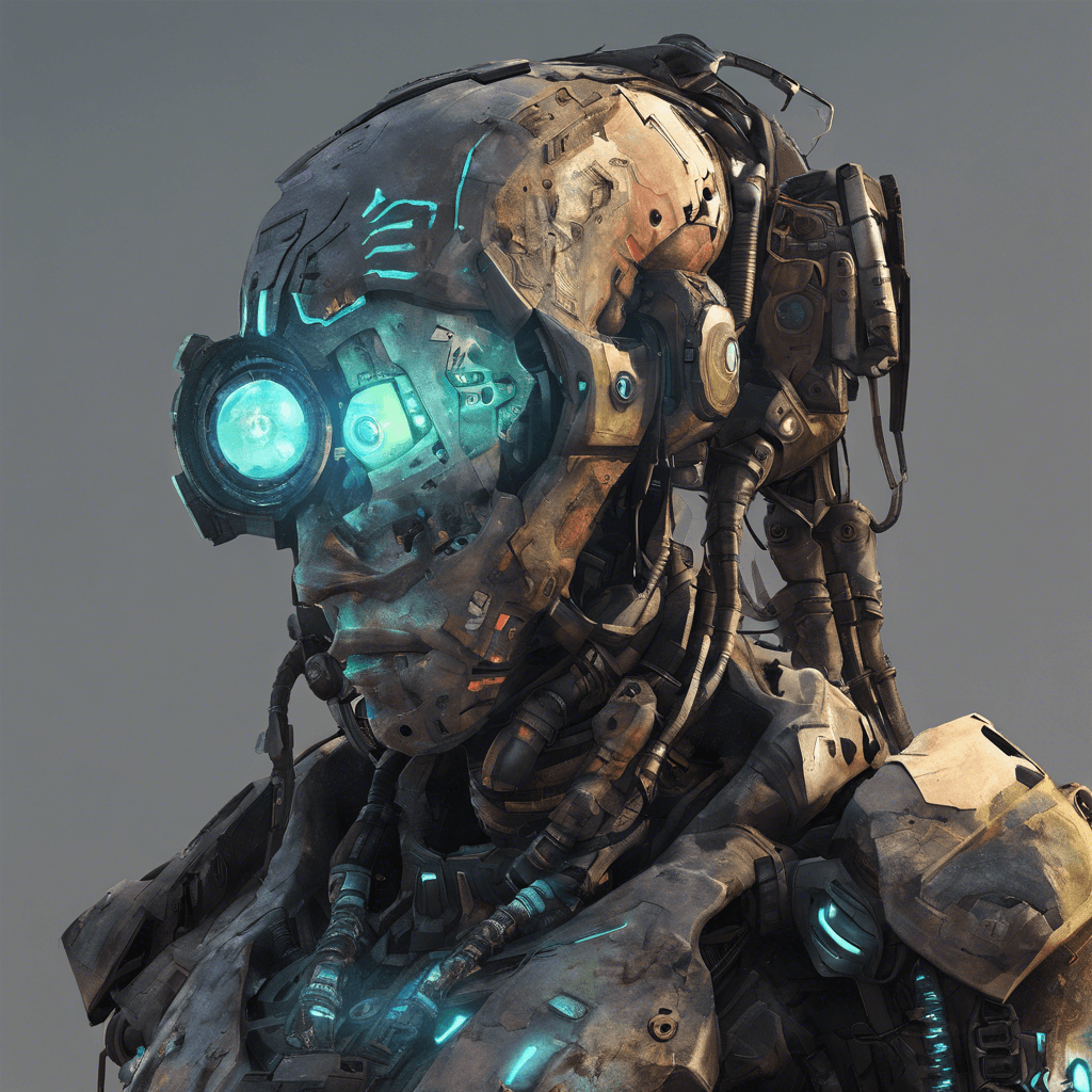 The Tech-Scavenger is a cybernetically enhanced individual covered in a patchwork of scavenged technology and armor. Their glowing cybernetic eyes scan its surroundings with eerie precision, always on the lookout for valuable tech to plunder.