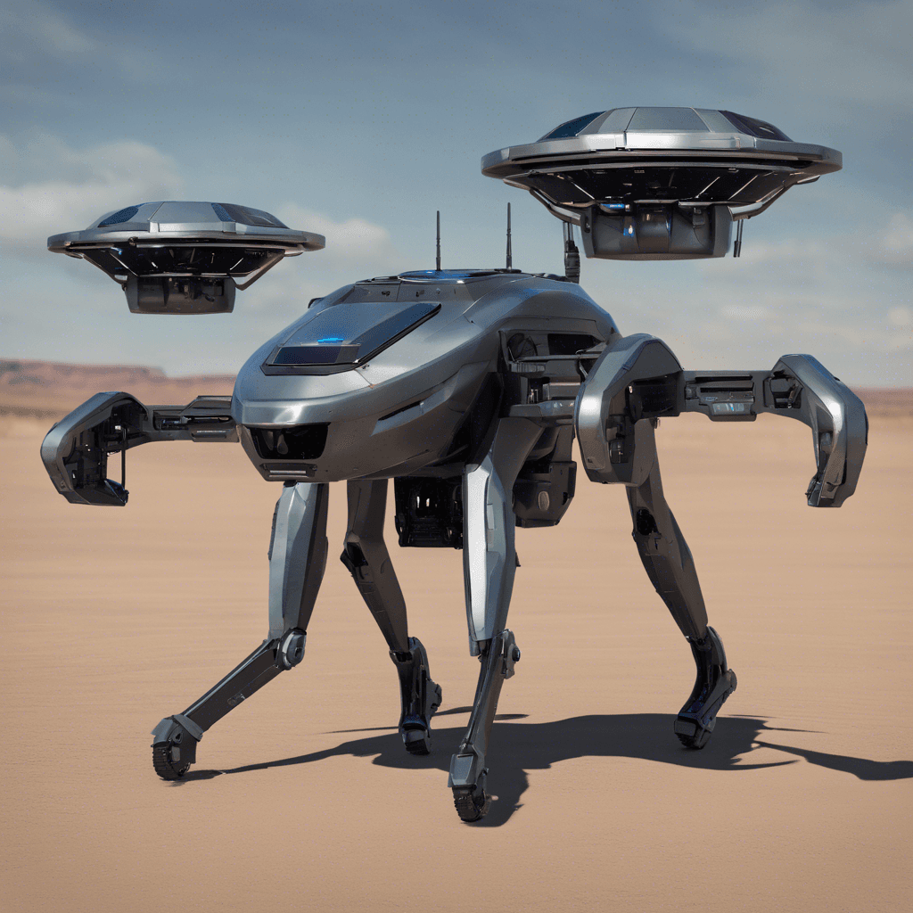 The Sentinel Drone is a sleek, metallic robot with advanced targeting sensors and retractable energy weapons. It hovers effortlessly in the air, emitting a low hum as it scans its surroundings for intruders.