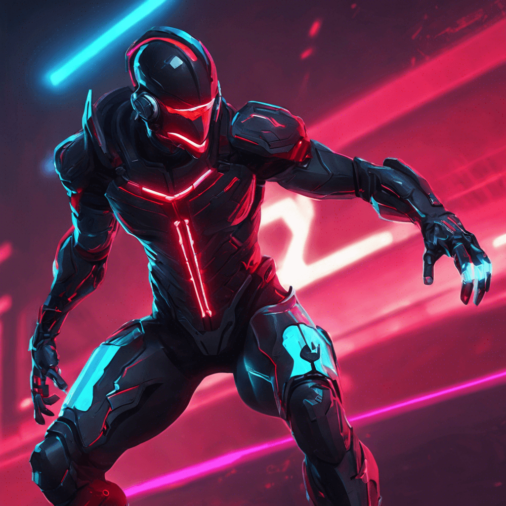 The Neon Shadow Assassin is a sleek cyborg with a body covered in dark reflective armor and glowing neon accents. Its eyes are red visors that scan the surroundings with precision, while sharp blades extend from its forearms. This silent killer moves with agility and strikes with deadly precision.