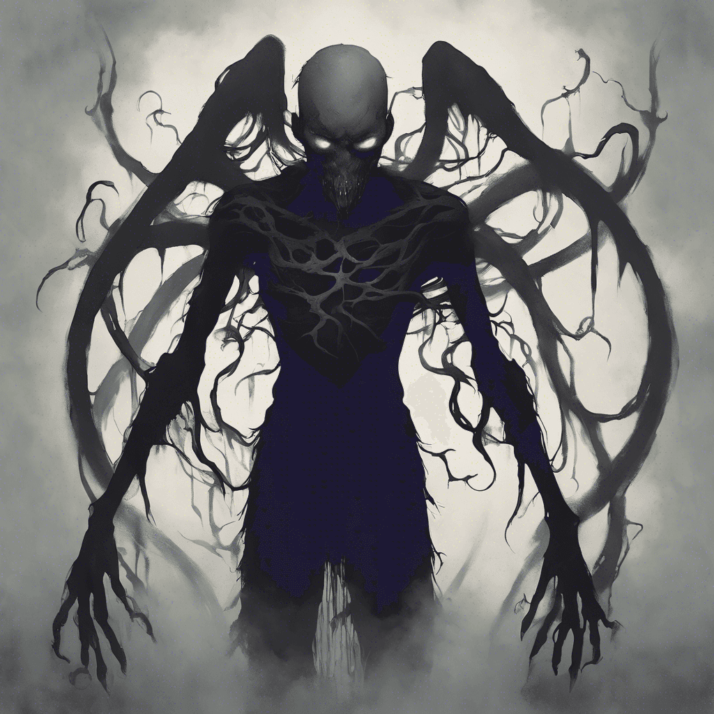 A shadowy figure with hollow eyes and a mist-like body, trailing tendrils of dark vapor, its presence chills the air and makes the heartbeat of anyone near race with fear.