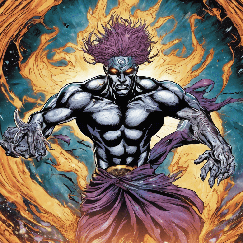 The Mystic Shifter is a formidable foe with the ability to change their form at will, morphing into various super-powered beings with incredible strength and agility. They emanate an aura of mystic energy, crackling with power.