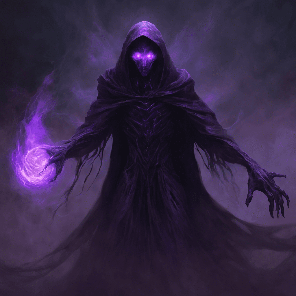 The Voidwalker is a mysterious being that appears as a shadowy figure with glowing purple eyes. Its body seems to be made of dark energy, constantly shifting and warping. It emits an eerie aura that sends shivers down your spine.