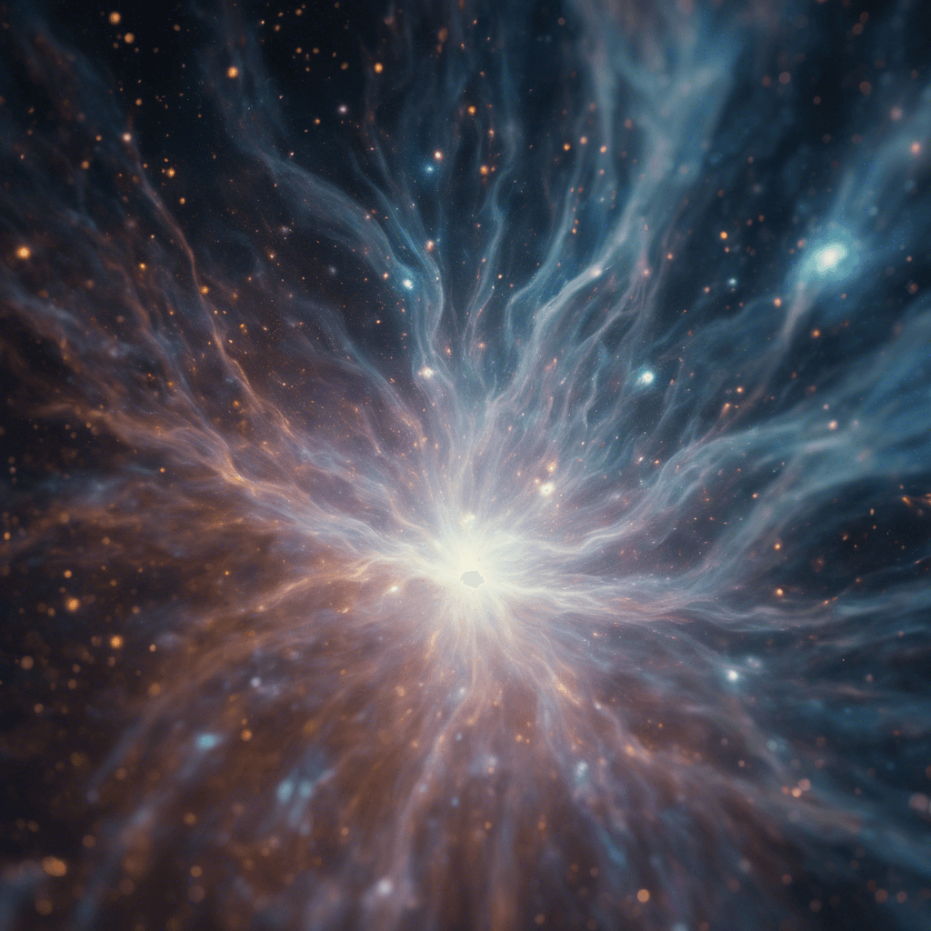 The Nebula Specter is a shimmering, translucent entity that appears to be made of swirling gases and stardust. It moves silently through the vacuum of space, leaving behind a trail of sparkling stardust in its wake. Its eyes glow with an otherworldly light, scanning its surroundings for potential prey.