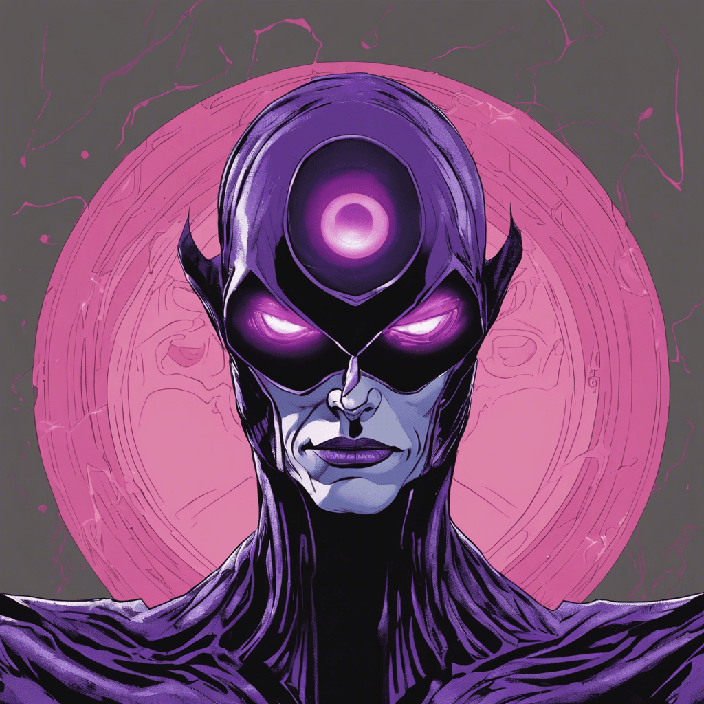 Mindwarp is a telepathic villain with the ability to manipulate the thoughts and perceptions of others. Dressed in a sleek black costume with glowing purple accents, Mindwarp exudes an aura of menace and control. Their eyes shimmer with an otherworldly intelligence, hinting at the vast depths of their psychic abilities.