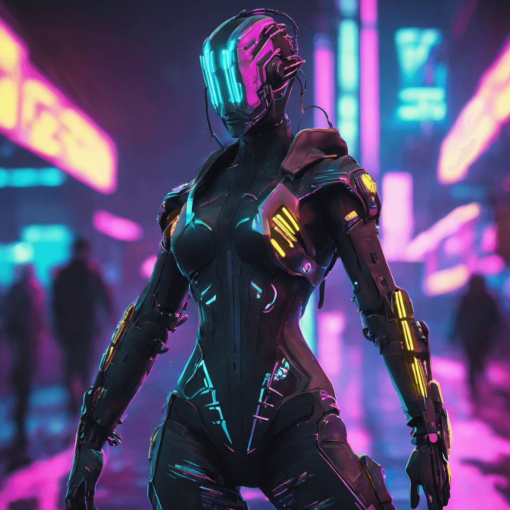 The Cyber Assassin is a sleek, augmented humanoid with glowing cybernetic implants running across their body. They move with precision and speed, their eyes scanning for any potential threats. Their cybernetic enhancements make them formidable opponents in both physical combat and hacking.