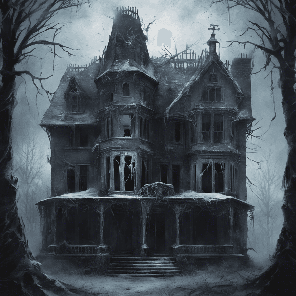 The Specter of the Manor is a ghastly apparition clad in tattered robes, with hollow eyes that seem to pierce through the very soul of those who meet its gaze. Its form flickers and shifts, exuding an icy coldness that chills to the bone.