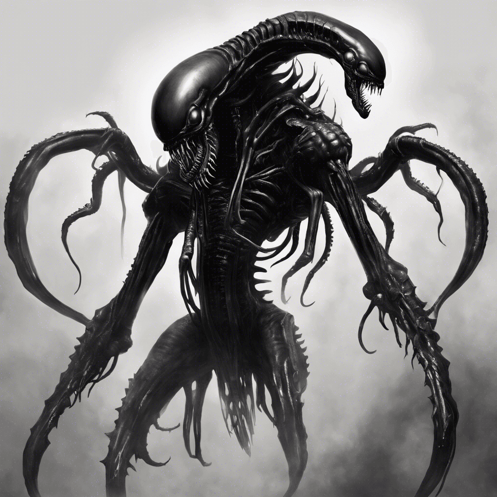 The Xenomorphic Void Ravager is a horrifying sight to behold, with tentacles writhing around its massive, grotesque body. Its eyes glow with an otherworldly light, and its screeches pierce through the silence of space. Covered in a thick, black exoskeleton, this creature is a formidable foe with a hunger for destruction.