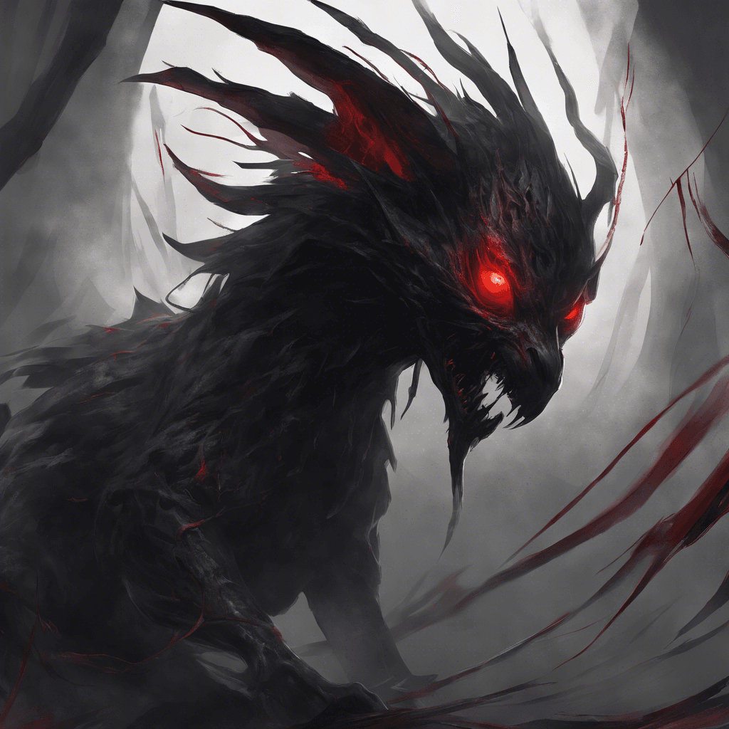 A towering shade with swirling dark smoke for a body, ominous red eyes, and elongated claws that seem to phase in and out of existence.