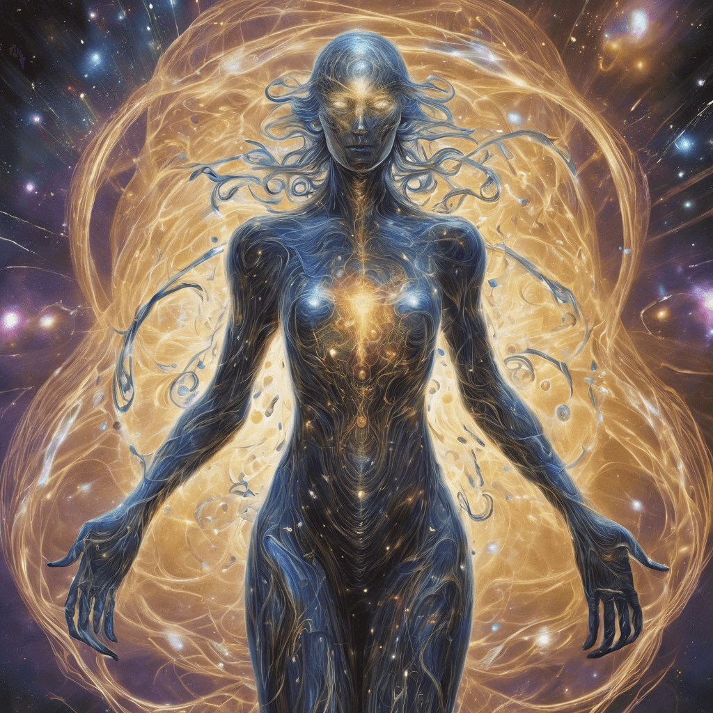 The Quantum Riftwalker is a being comprised of shimmering energies that constantly shift and change, resembling a humanoid figure made of rippling space-time. It emits a low hum as it moves, with tendrils of energy reaching out to distort reality around it.