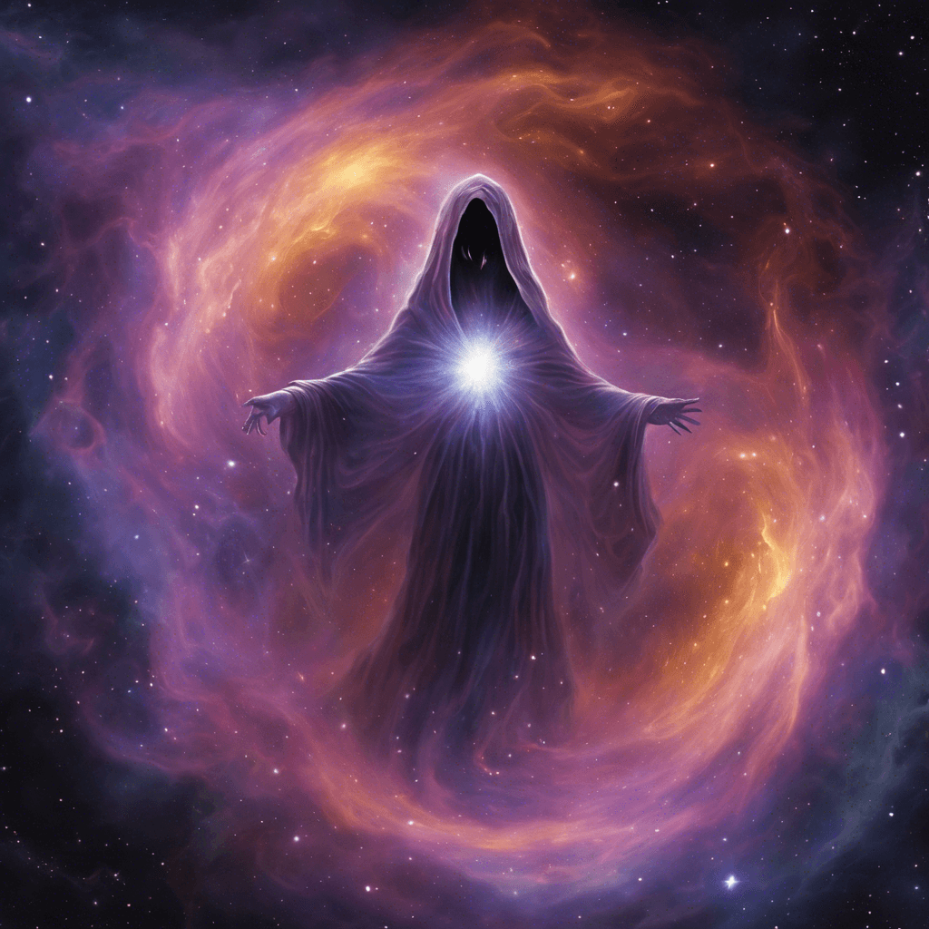 The Nebula Specter is a mysterious entity that appears as a shimmering figure cloaked in swirling cosmic gases and stardust. It emits an eerie glow and moves with an ethereal grace, seemingly unaffected by the vacuum of space. Its presence sends chills down your spine, as if it is drawing energy from the very stars themselves.