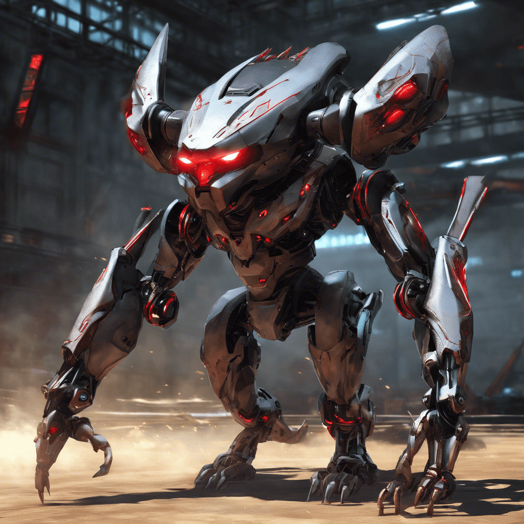 The Xenostalker Drone is a sleek, metallic humanoid robot with glowing red eyes and sharp, retractable claws. Its body is covered in advanced armor plating, allowing it to withstand heavy attacks. Built for combat, it moves with precision and speed, ready to strike at a moment's notice.