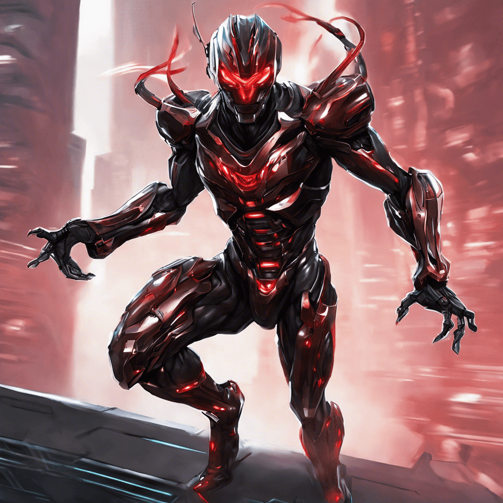 The Cybernetic Assassin is a sleek, humanoid figure with glowing red cybernetic eyes and metallic limbs that move with inhuman precision. Its body is covered in advanced armor plating, making it nearly invulnerable to traditional attacks. It moves silently and quickly, a deadly combination of advanced technology and lethal efficiency.