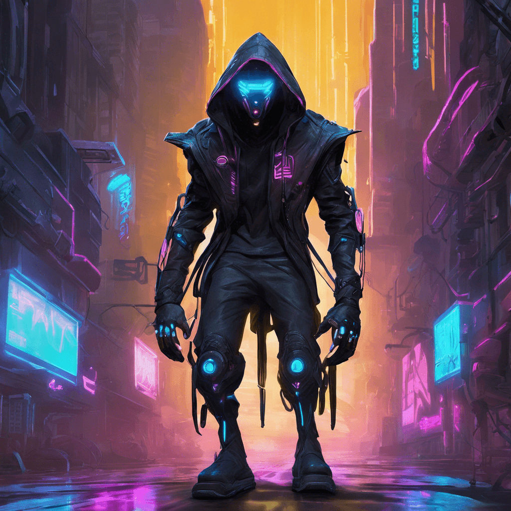 The Nexus Stalker is a humanoid figure cloaked in shadows and neon lights. Its cybernetic enhancements give it enhanced speed and agility, making it a deadly foe in the neon-lit streets of the dystopian city.