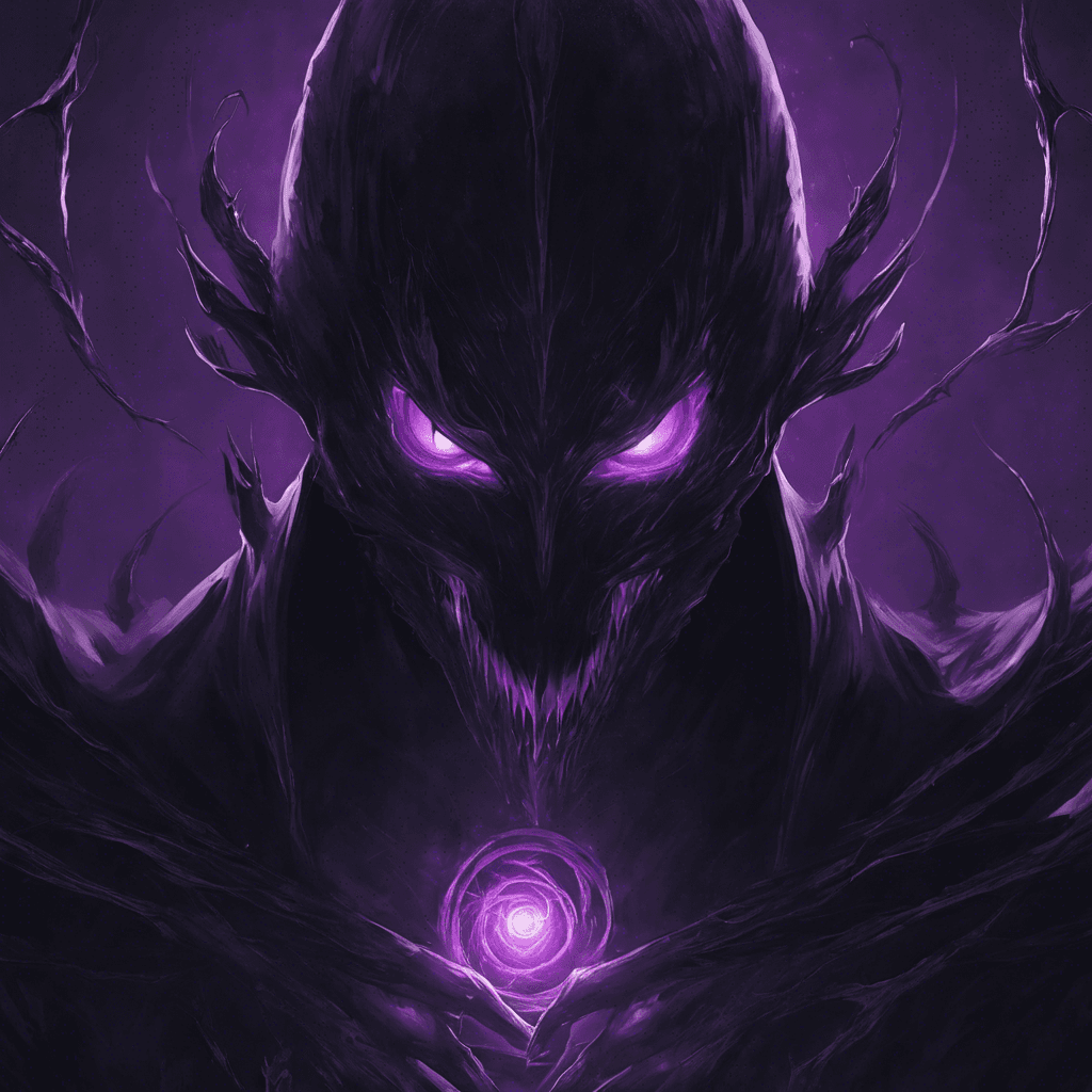 The Void Shadow is a mysterious entity cloaked in darkness, with glowing purple eyes that pierce through the void. Its tendrils of pure shadow lash out with deadly precision, leaving a trail of darkness in its wake. It moves silently and swiftly, striking fear into the hearts of those who dare to face it.