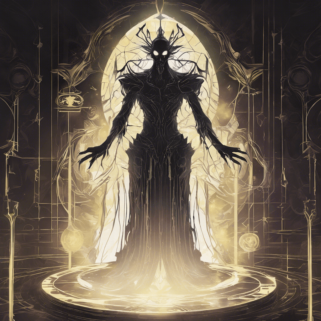 A shadowy silhouette against the fractured light of the time rifts, the Chrono Wraith emanates a spectral glow. Shifting in a mesmerizing rhythm, it phases in and out of existence, its three eyes flickering with timeless malice.