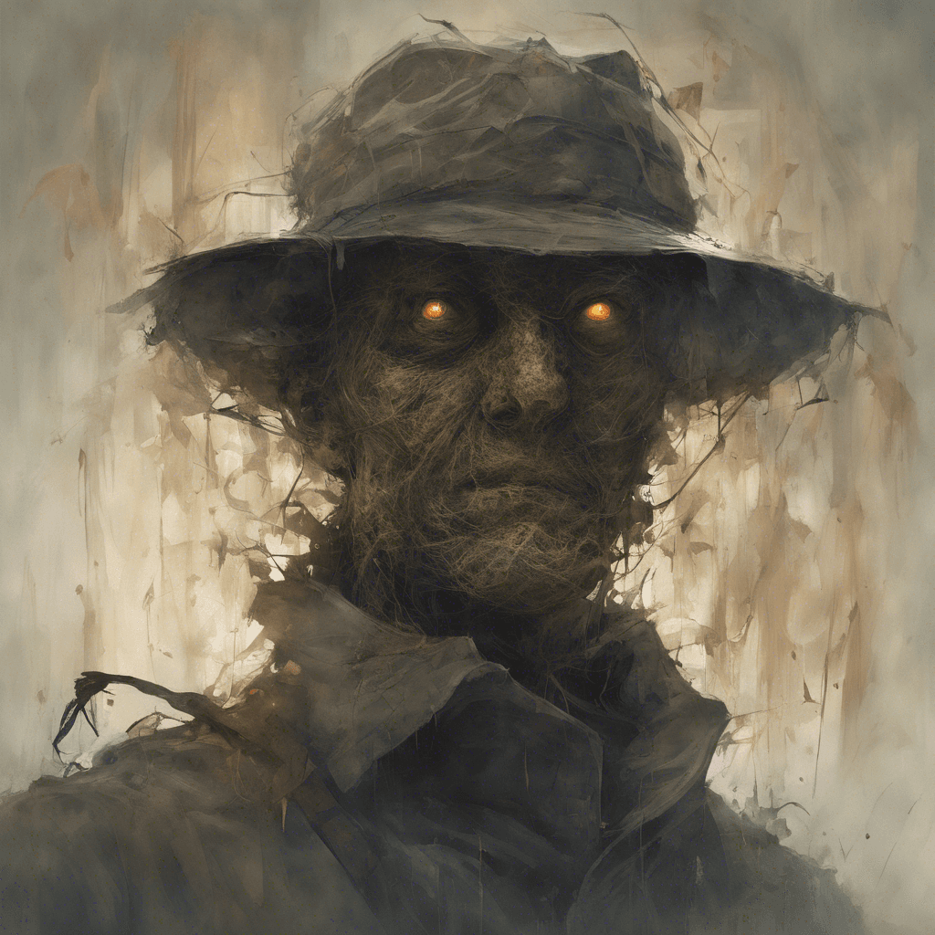 A translucent figure of a man, face blurred and indistinct, clad in tattered groundskeeper's attire. Its movements are jerky, as if resisting unseen forces, and its eyes glow with a faint, malevolent light.